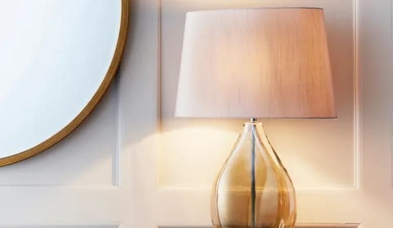 Vogue Kew Smoked Table Lamp Gold by Dunelm