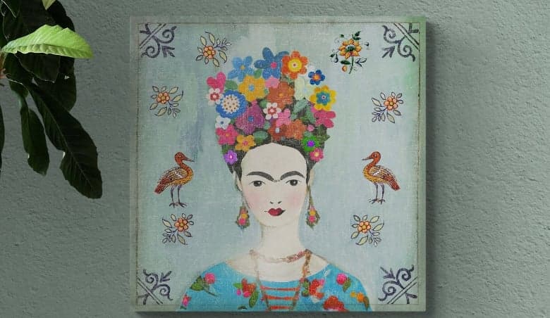 Frida by Aimee Wilson Canvas MultiColouredBy Dunelm