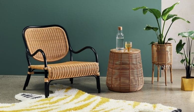 Rafa Rattan Armchair By Habitat