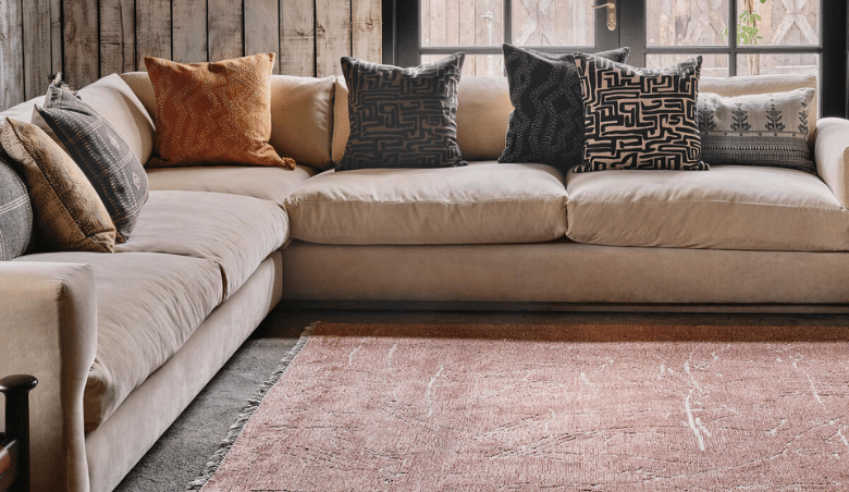 Mossley Corner Sofa, Velvet Cream By Soho Home Ltd