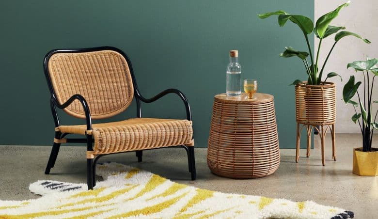 Rafa Rattan Armchair By Habitat