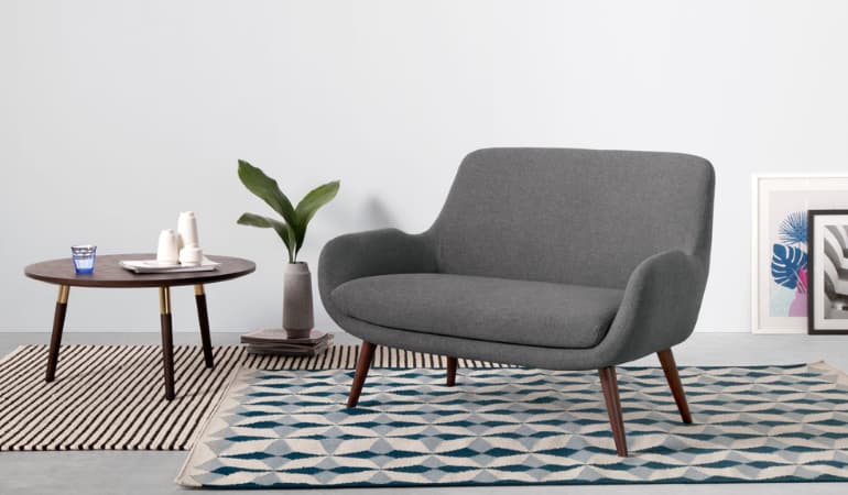 Moby 2 Seater Sofa, Marl Grey by Made.com