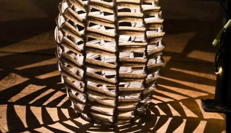 Grey Rattan Solar Lantern by Rockett St George
