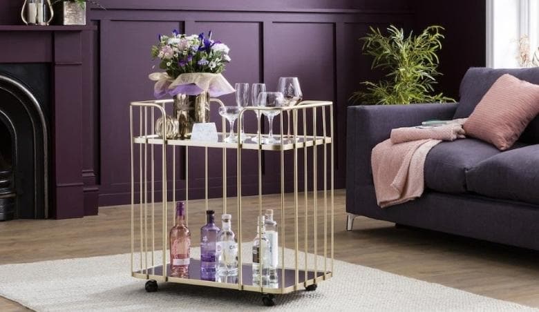 Mimosa Bronze Drinks Trolley by Perch u0026 Parrow
