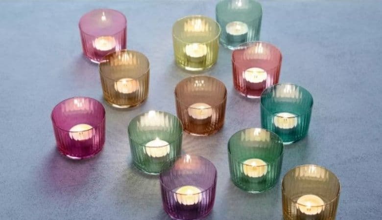 LSA International Gem Tealight Holders, Set of 4 by John Lewis u0026 Partners