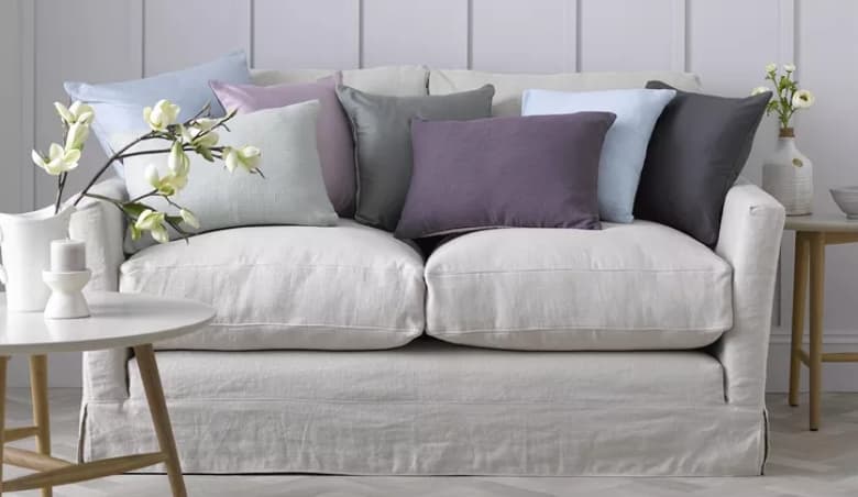 Otto 2.5 Seat Sofa in Taupe Brushed Linen Cotton By sofa.com