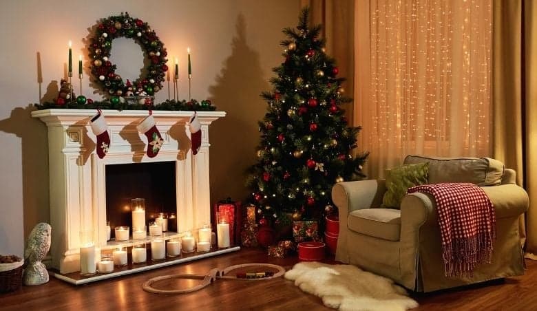 Traditional Christmas Scene
