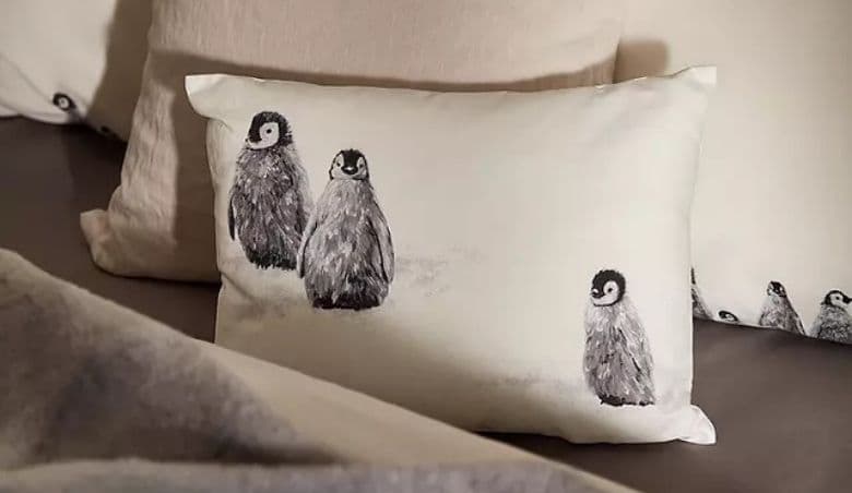 White Penguin Cushion by John Lewis u0026 Partners