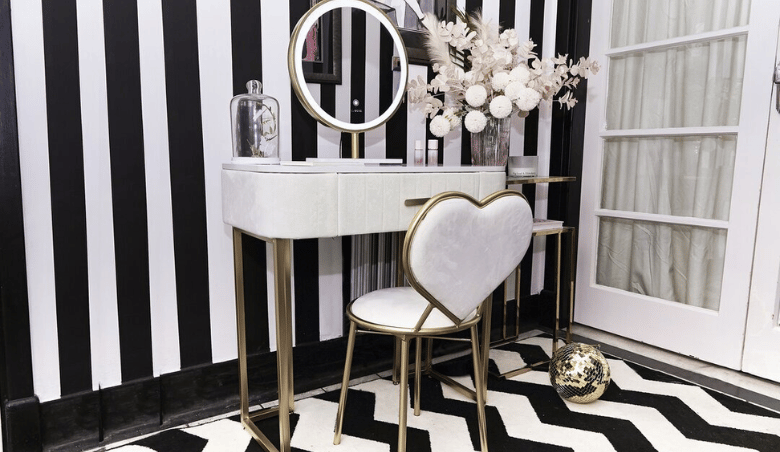 Velvet Dressing Table Set In French Tip By Wayfair