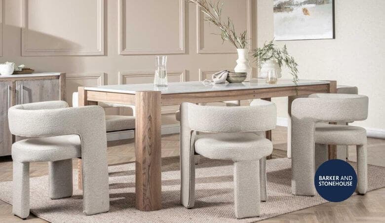Hickory Dining Table 230cm, Ash Wood - Barker u0026 Stonehouse