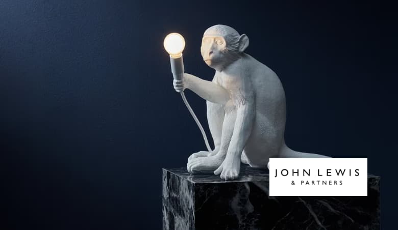 Seletti Sitting Monkey Table Lamp, White By John Lewis u0026 Partners