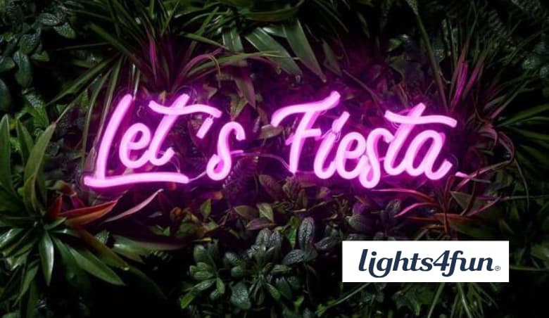 Let's Fiesta Neon Wall Light by Lights4fun
