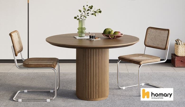 Small Round Dining Table by Homary