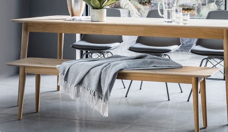 Dhule Oak Dining Bench By La Redoute