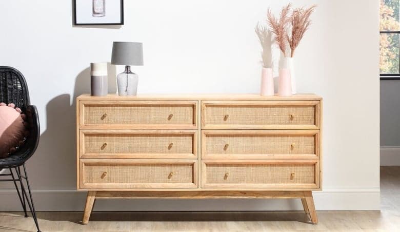 Gunyidi 6 Drawer 147Cm Chest Of Drawers By Wayfair