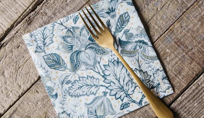 Graham and Green Blue Floral Paper Napkins By Graham u0026 Green