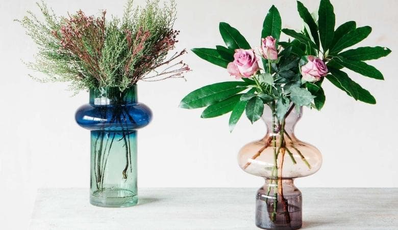 Smoke Ombre Glass vase By Graham u0026 Green