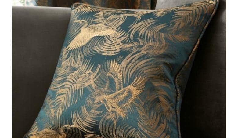 Crane Emerald Cushion Emerald by Dunelm