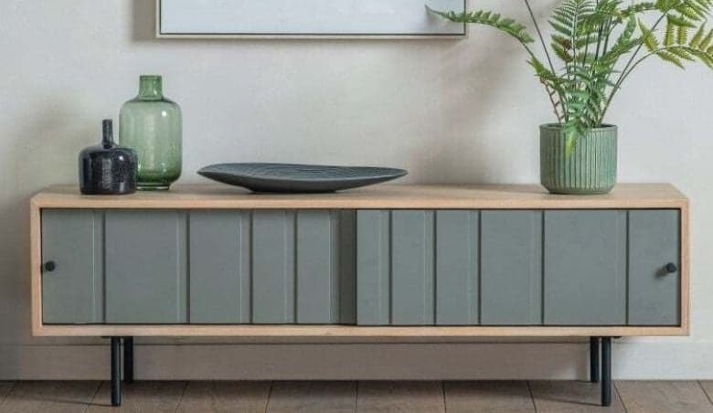 Fuji Oak and Grey Painted Media Unit by Choice Furniture Superstore