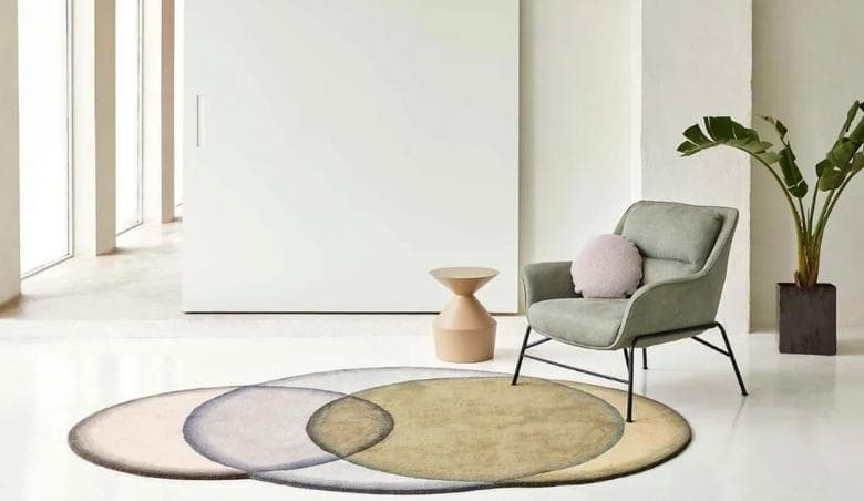 GAN Crystal Rug Neutral 190 x 260cm by Heal's