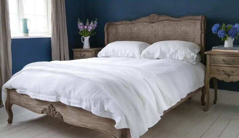Chateauneuf Rustic Rattan French Bed by French Bedroom