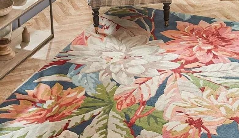 Sanderson Dhalia u0026 Rosehip Floral Rug by John Lewis u0026 Partners