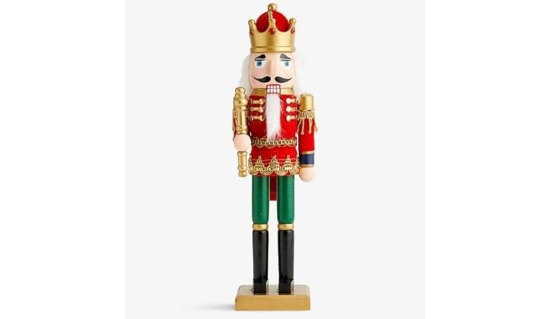 Nutcracker wooden Christmas decoration by Selfridges