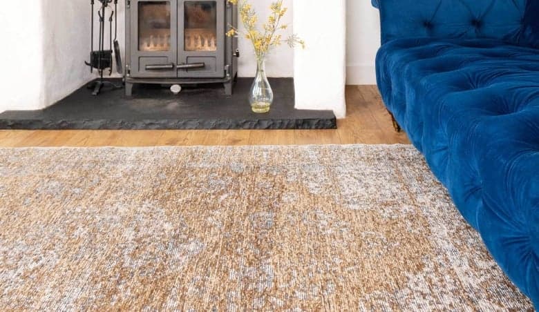 Reversible Distressed Brown Oriental Rug By Kukoon