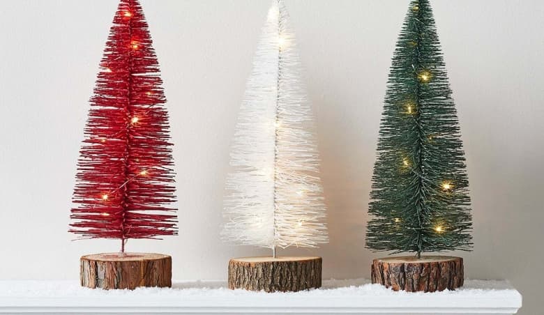 Mini Christmas Trees available via uFurnish.com