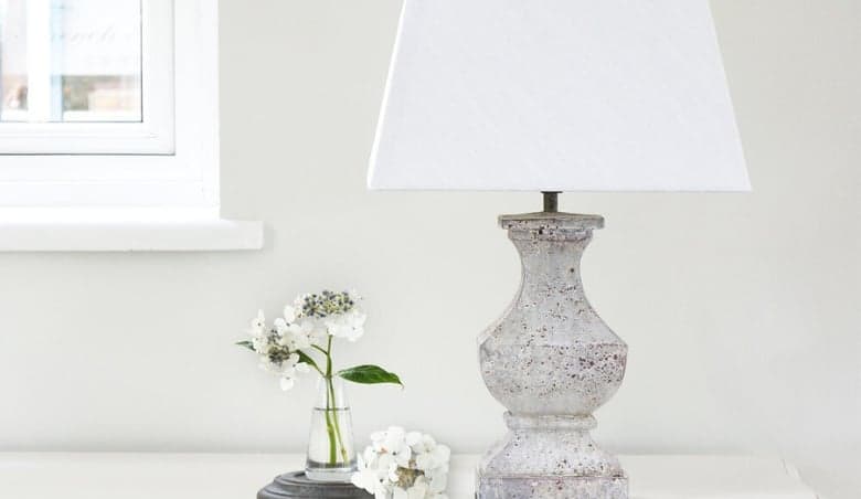 Distressed French Bedside Lamp by French Bedroom