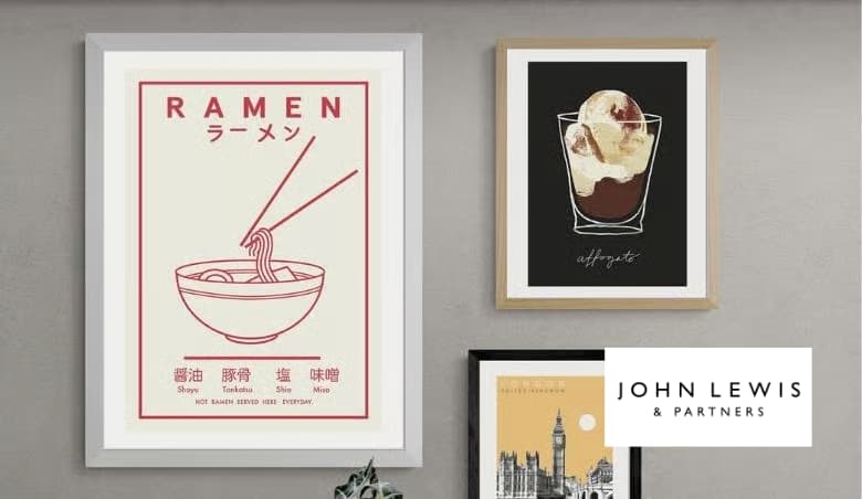 EAST END PRINTS Violet Studio 'Ramen' Framed Print by John Lewis & Partners