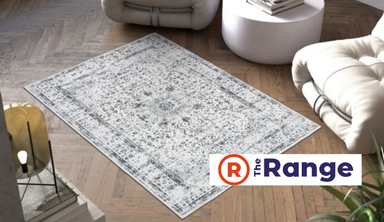 Washable Rug Aliya - oriental pattern, non-slip - Grey / 170cm by The Range