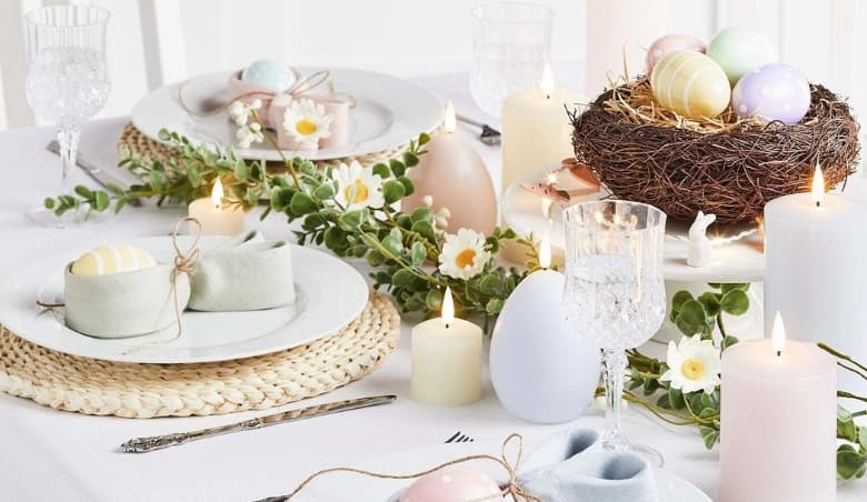 TruGlowÂ® Pastel Easter Egg LED Candle Duo By Lights4fun
