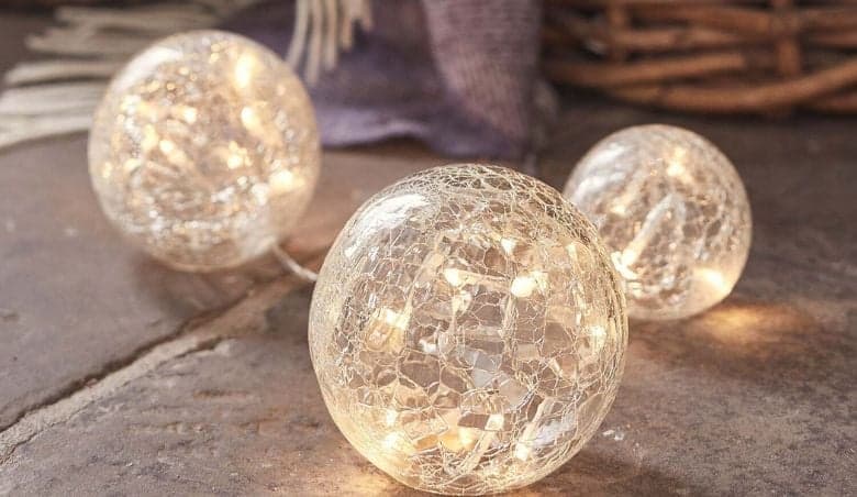3 Clear Glass Fairy Light OrbsnBy Lights4fun