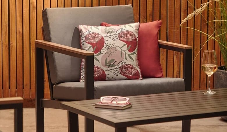 Set of 2 Botanical Outdoor Scatter Cushions by VonHaus