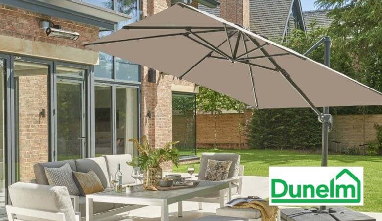 3m Executive Taupe Cantilever Parasol by Dunelm