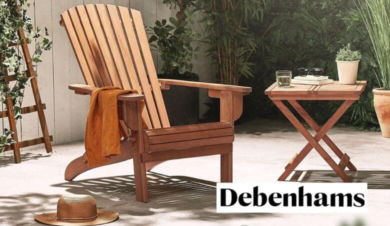 Acacia Hardwood Folding Garden Chair by Debenhams