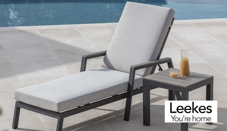 Bramblecrest Zurich Garden Sun Lounger by Leekes
