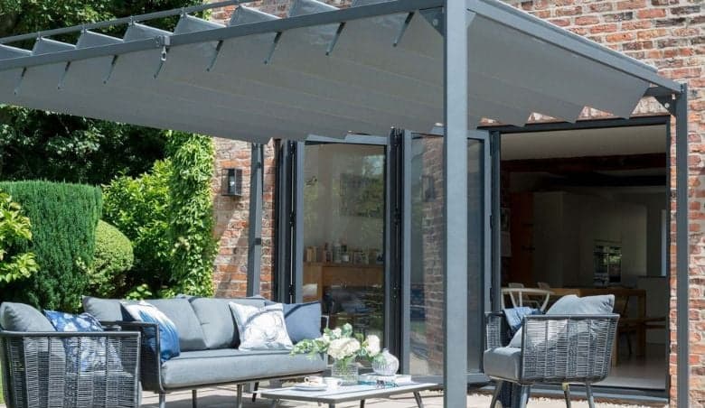 3m x 3m Pandora Leaf Pergola GreynBy Dunelm