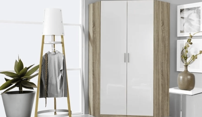 Lacquered Corner Wardrobes, available via uFurnish.com