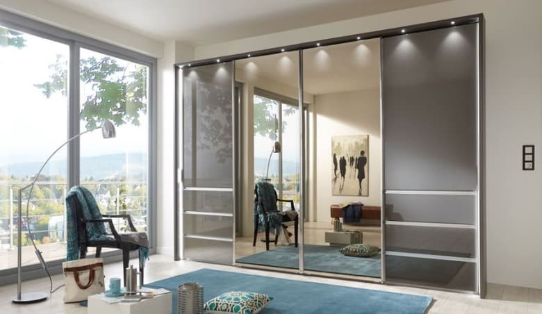 Glass Corner Wardrobes, available via uFurnish.com