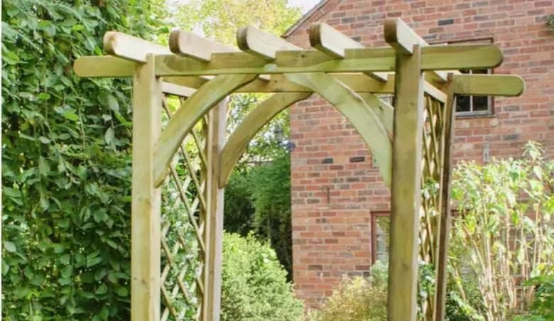 Forest Garden Ultima Pergola Arch with 2 Side PanelsnBy Argos