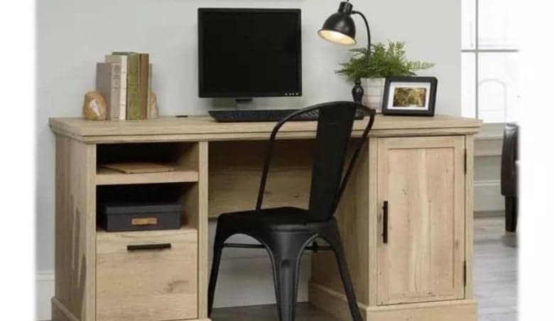 TEKNIK 5427030 Executive Desk - Oak by Currys