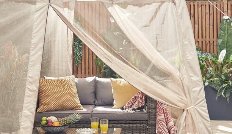 2.4 X 2.4M Pop Up Gazebo With Mosquito Net By Very