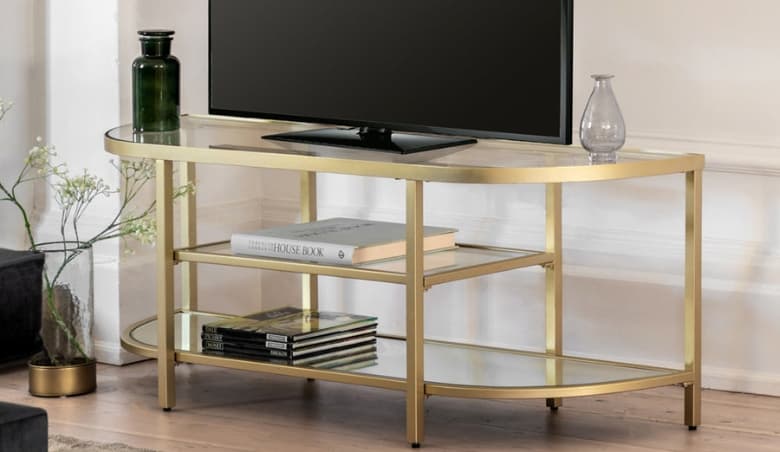 Gallery Interiors Hodson Media Unit in Champagne By Olivia's