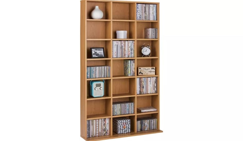 Islington CD and DVD Media Storage - Oak Effect By Argos