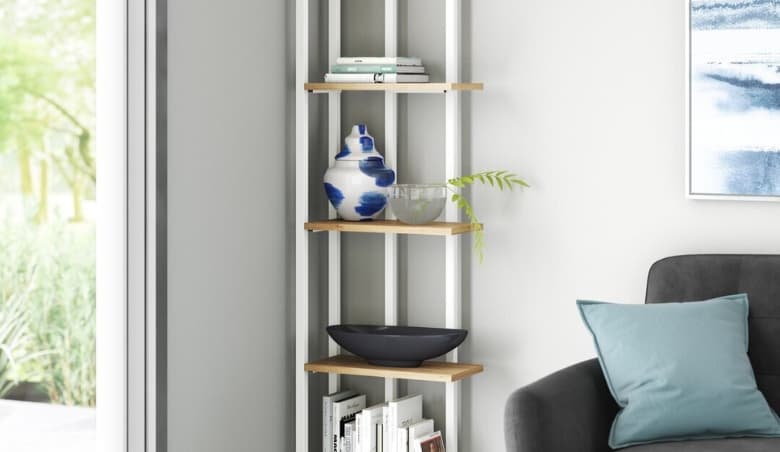 Kalea Corner Bookcase By Wayfair