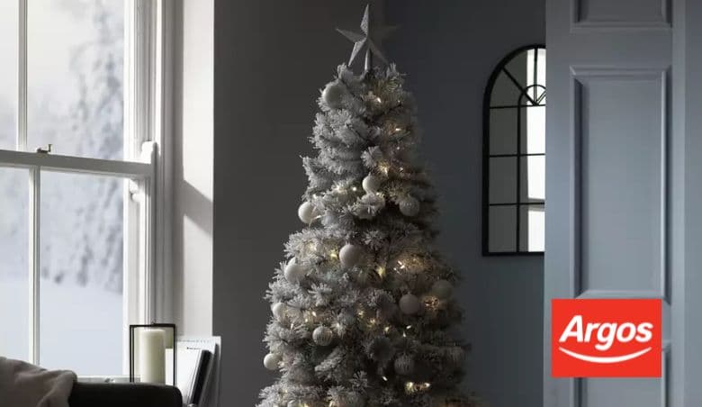 Argos - 6ft Cashmere Christmas Tree - Grey