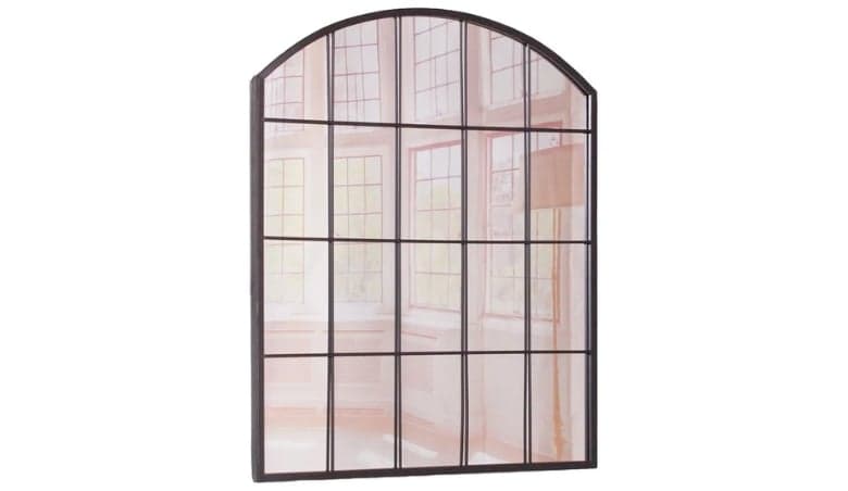 Black Metal Window Mirror cm x cm By Choice Furniture Superstore