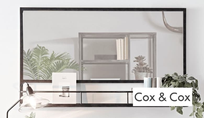 Cox & Cox Industrial Landscape Shelf Mirror
